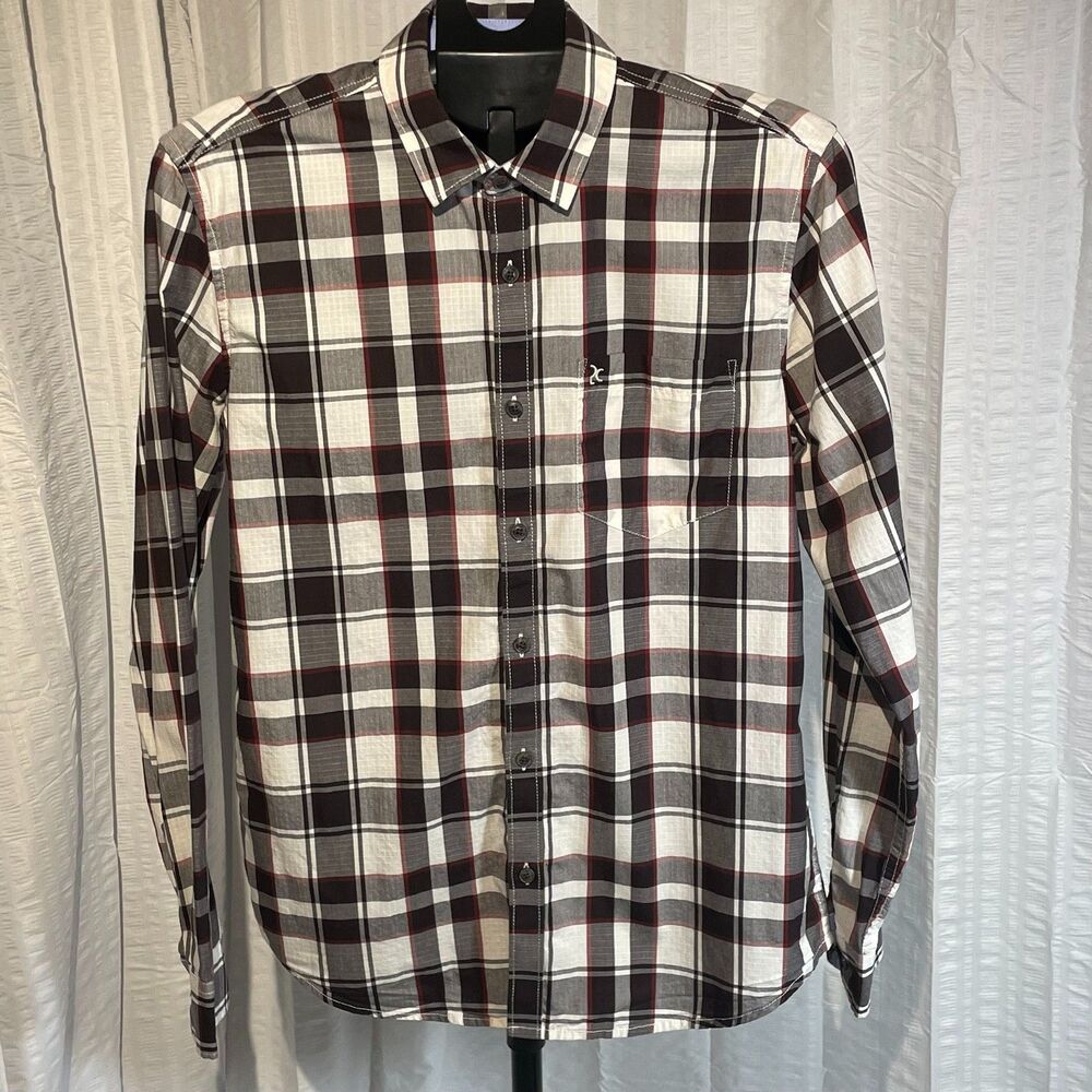 The Privilege Club PCCS1-SHS-0031674 Men 40 Brown Plaid Cotton Slim Fit Shirt